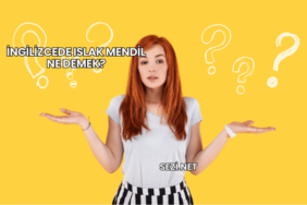 İngilizcede Islak Mendil Ne Demek?